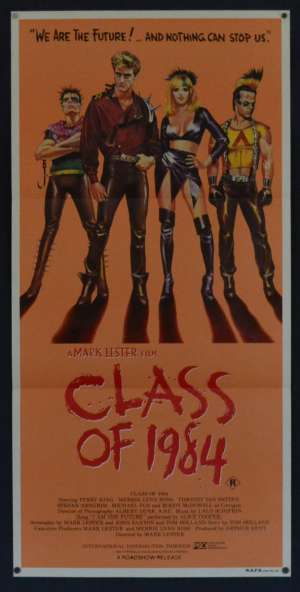 Class Of 1984 poster Daybill Perry King Alice Cooper Gang Violence
