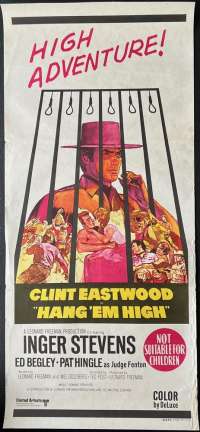 Hang Em High Poster Original Daybill 1968 Clint Eastwood Ben Johnson