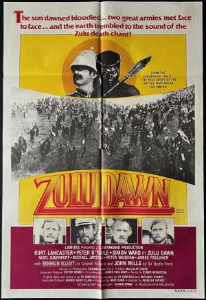 Zulu Dawn Poster Original One Sheet 1979 Burt Lancaster Peter O&#039;Toole