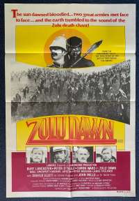 Zulu Dawn Poster Original One Sheet 1979 Burt Lancaster Peter O'Toole