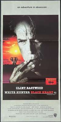 White Hunter Black Heart Movie Poster Original Daybill Clint Eastwood