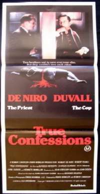 True Confessions Poster Original Daybill 1981 Robert De Niro Robert Duvall