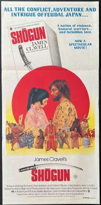 Shogun 1980 Daybill Movie Poster Richard Chamberlain James Clavell
