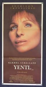 Yentl Movie Poster Original Daybill 1983 Barbara Streisand Mandy Patinkin Amy Irving