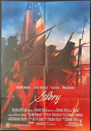 Glory Poster One Sheet Original 1989 Matthew Broderick USA Civil War