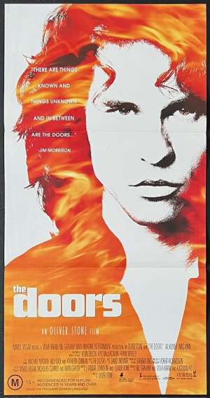 The Doors Poster Daybill Original 1991 Val Kilmer Oliver Stone