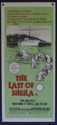 The Last Of Sheila Poster Original Daybill 1973 Dyan Cannon James Coburn