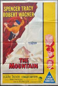 The Mountain Poster One Sheet Original Style A Art 1956 Spencer Tracy