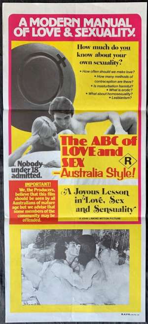 All About Movies The Abc Of Love And Sex Australia Style Poster