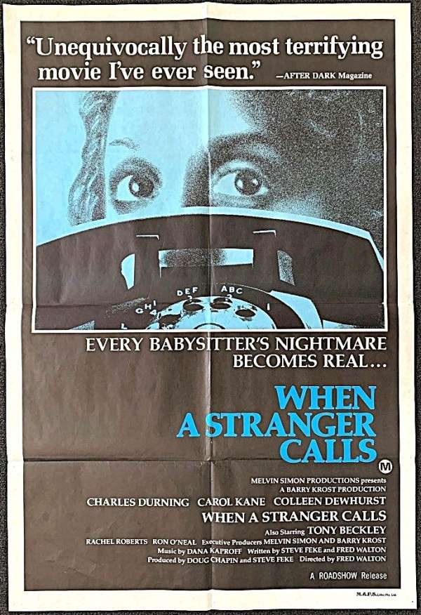 Original 1979 outlets When a Stranger Calls Horror Movie Poster 41x27in NSS#790153