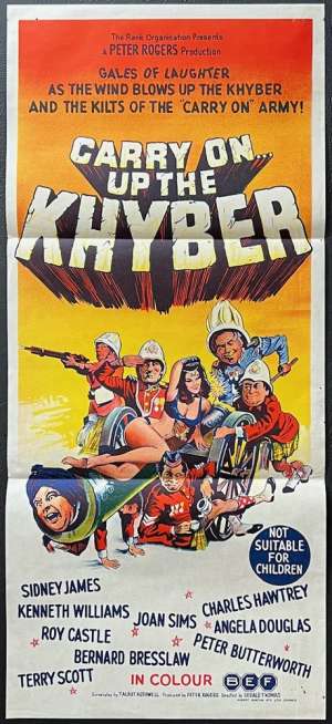 Carry On Up The Khyber Poster Daybill Original 1968 Sid James