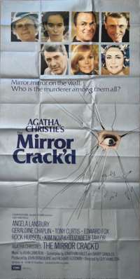 The Mirror Crack&#039;d Poster Two Sheet Rare Original 1980 Angela Lansbury