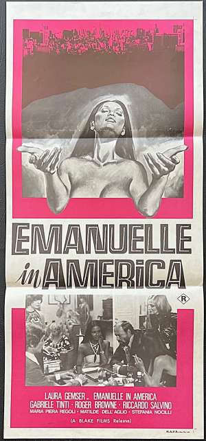 Emanuelle In America Poster Daybill Rare Original 1977 Laura Gemser