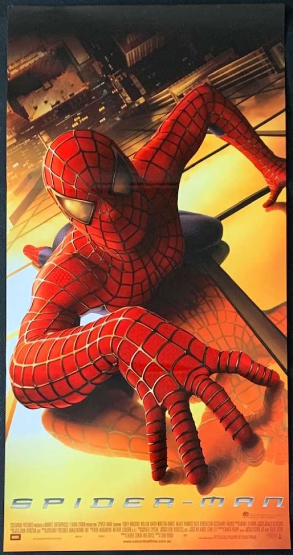All About Movies - Spiderman Poster Original Daybill 2002 Tobey Maguire Sam  Raimi