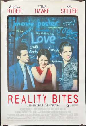 Reality Bites Poster One Sheet Rolled Original 1994 Winona Ryder