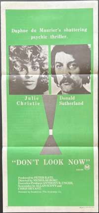 Don&#039;t Look Now Poster Daybill Rare Original 1973 Donald Sutherland