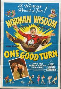 One Good Turn Poster One Sheet Original Rare 1955 Norman Wisdom