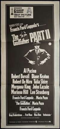 The Godfather Part 2 Poster Original Daybill 1974 Al Pacino Robert De Niro Gangsters