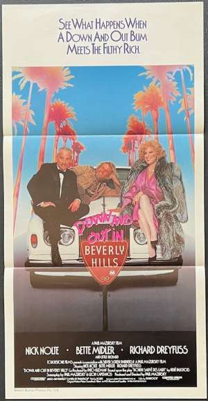 Down And Out In Beverly Hills Poster Daybill Original 1986 Nick Nolte