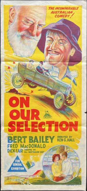 On Our Selection Poster Daybill Original Rare 1950s Re-Release Bailey