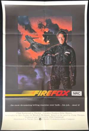 Firefox Poster Original USA One Sheet 1982 Clint Eastwood Jet Pilot