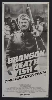 Death Wish 4 Movie Poster Original Daybill Charles Bronson Vigilante