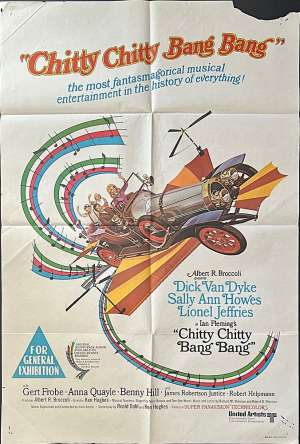 Chitty Chitty Bang Bang Poster One Sheet Original 1968 Dick Van Dyke