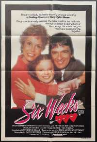 Six Weeks Poster One Sheet Original Dudley Moore Mary Tyler Moore