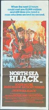 North Sea Hijack Poster Original Daybill Roger Moore 007 James Mason