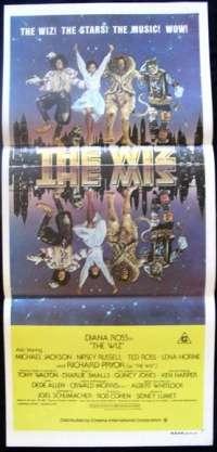 The Wiz Poster Original Daybill Rare 1978 Michael Jackson Diana Ross