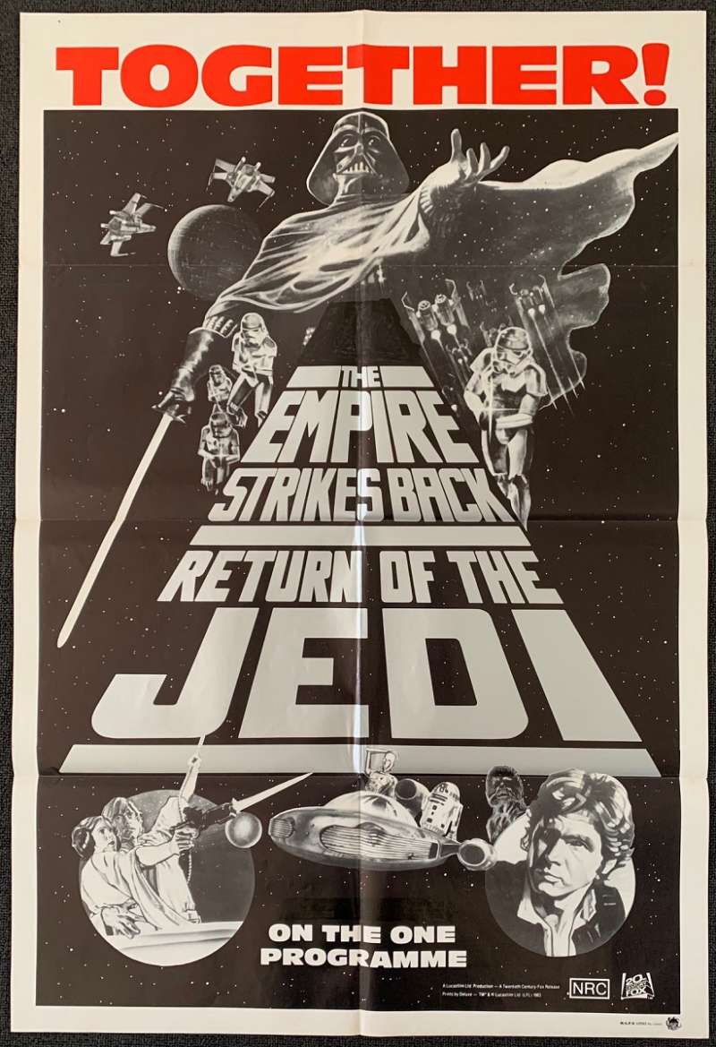 All About Movies - Star Wars Poster Original One Sheet 1983 Together Empire  Strikes Return Of The Jedi