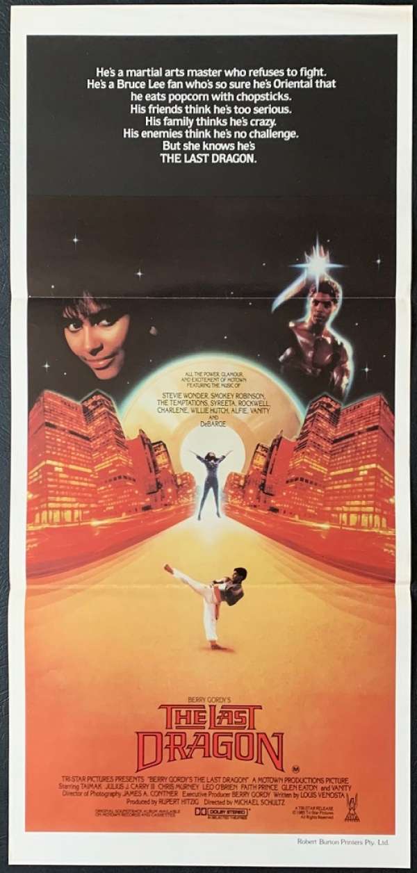 The Last Dragon (1985) Original Argentinean Movie Poster