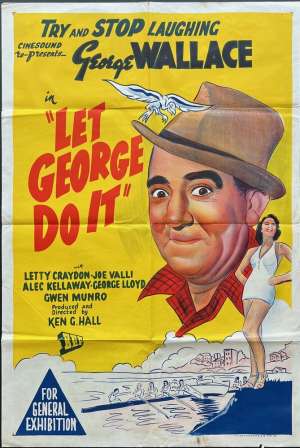 Let George Do It Poster One Sheet Ultra Rare Original 1953 Re-Issue